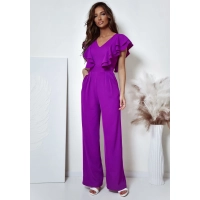 000411. KOMBINEZON FALBANA MAGENTA